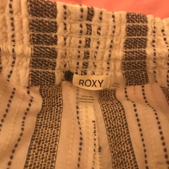 Roxy Oceanside Flared Linen Striped Beach Pants - Picture 6 of 8